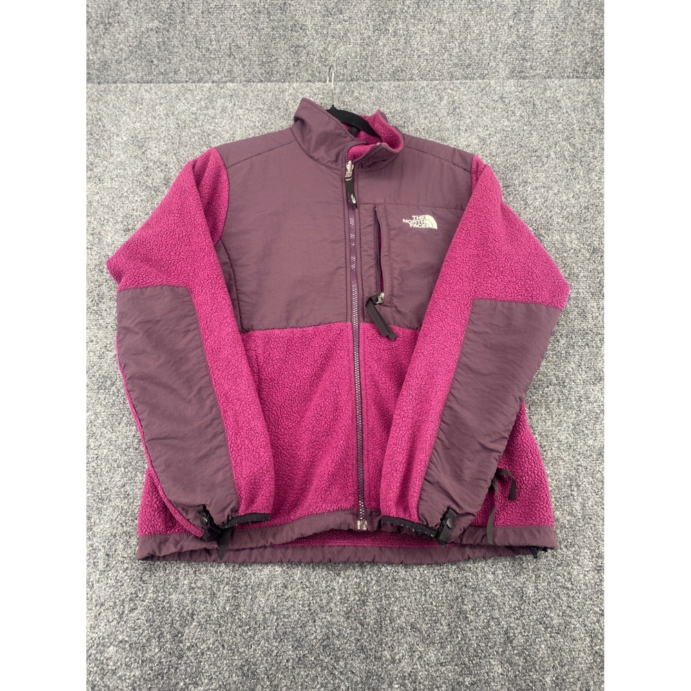 The North Face Denali Fleece Jacket Womens Medium Purple Magenta Full Zip Hiking